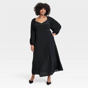 NWT A New Day Black/White Polka Dots 2X